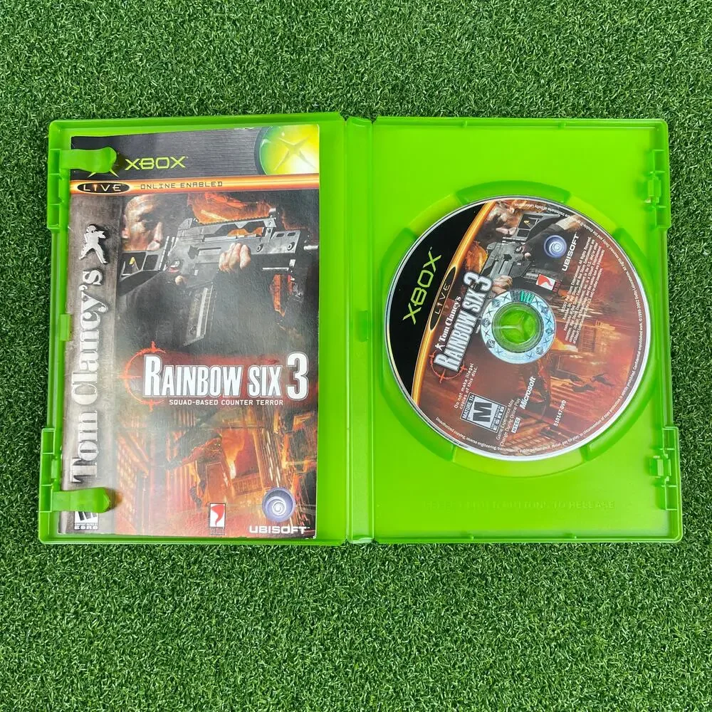 Tom Clancy's Rainbow Six 3 (Microsoft Xbox, 2003) CIB Complete